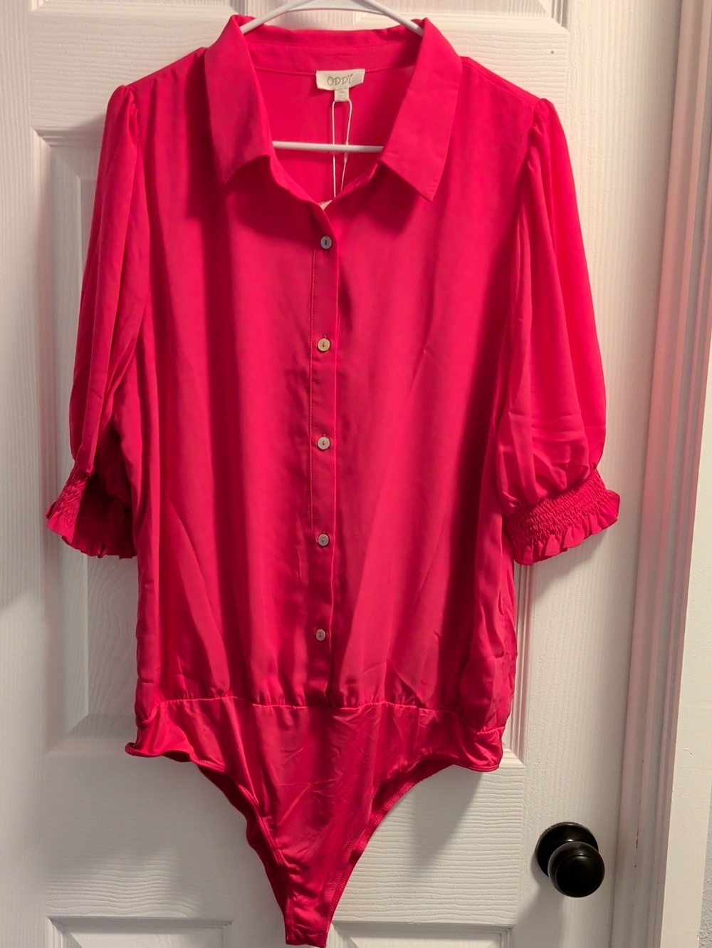 ODDI NWT 1X Hot Pink Bodysuit